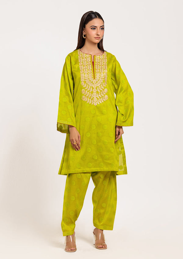 Green-Jacquard-2 Piece (W25SE2068) B-38 R18