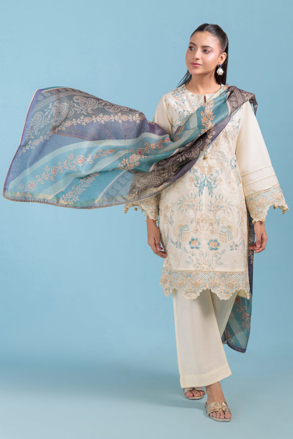 O-White-Cotton Silk-3 Piece (WPS25SE3025)B-79/80