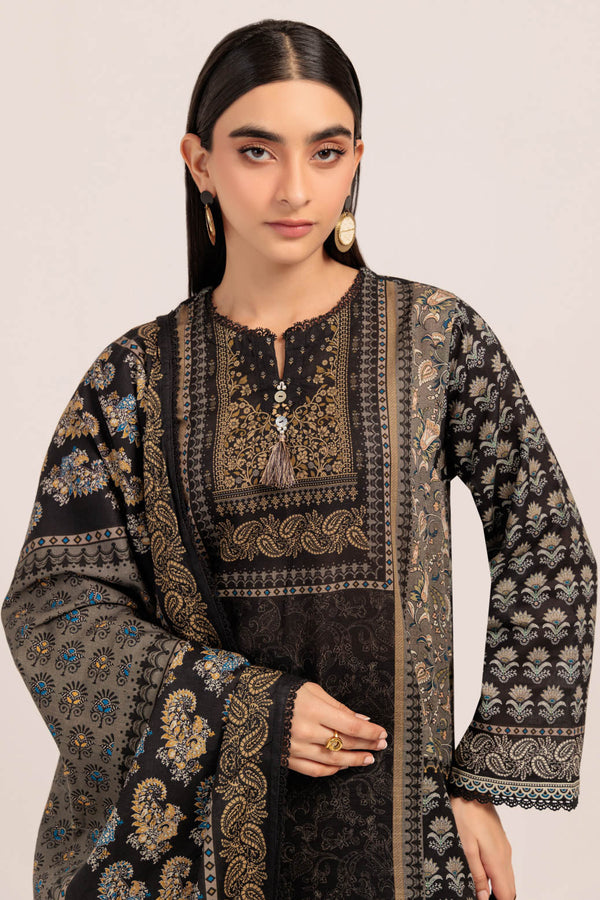 BLACK-KHADDAR-3 PIECE (WS2243P20)B-207 R17