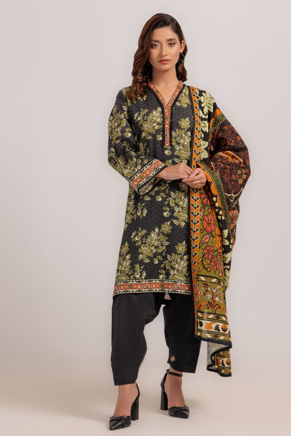 BLACK-KHADDAR-3 PIECE (WS7243P28)B-13
