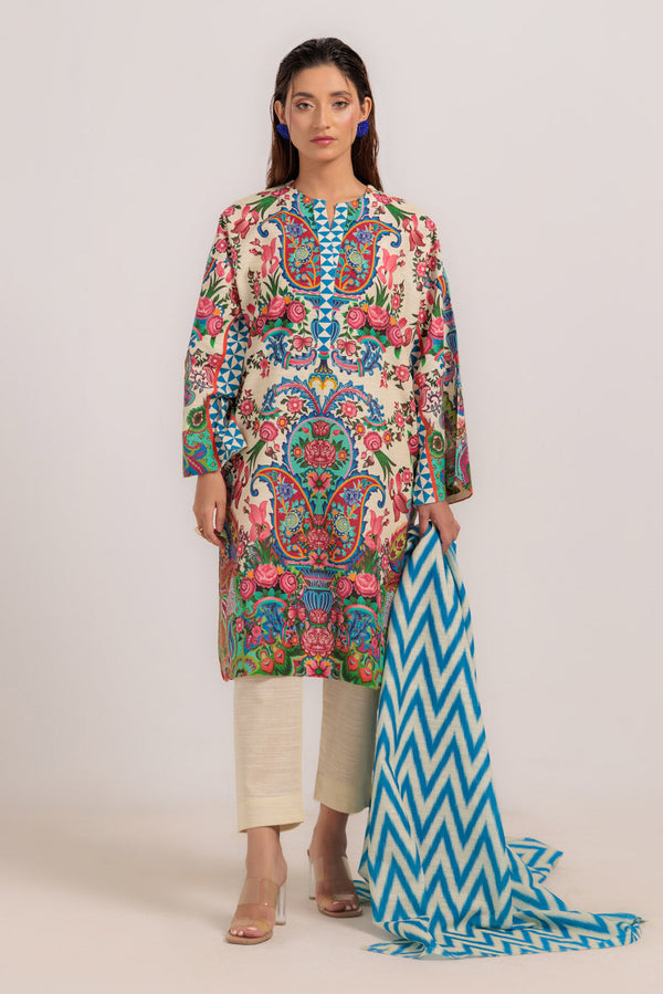 BEIGE-KHADDAR-3 PIECE (WS7243P36)B-32