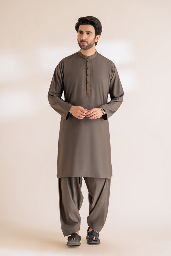 V-GREEN-BLENDED-KURTA SHALWAR - (KSRS24-005) B-34