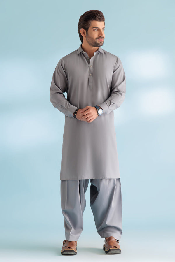 S-STEEL-BLENDED-KURTA SHALWAR - (KSRW23-023) B-40