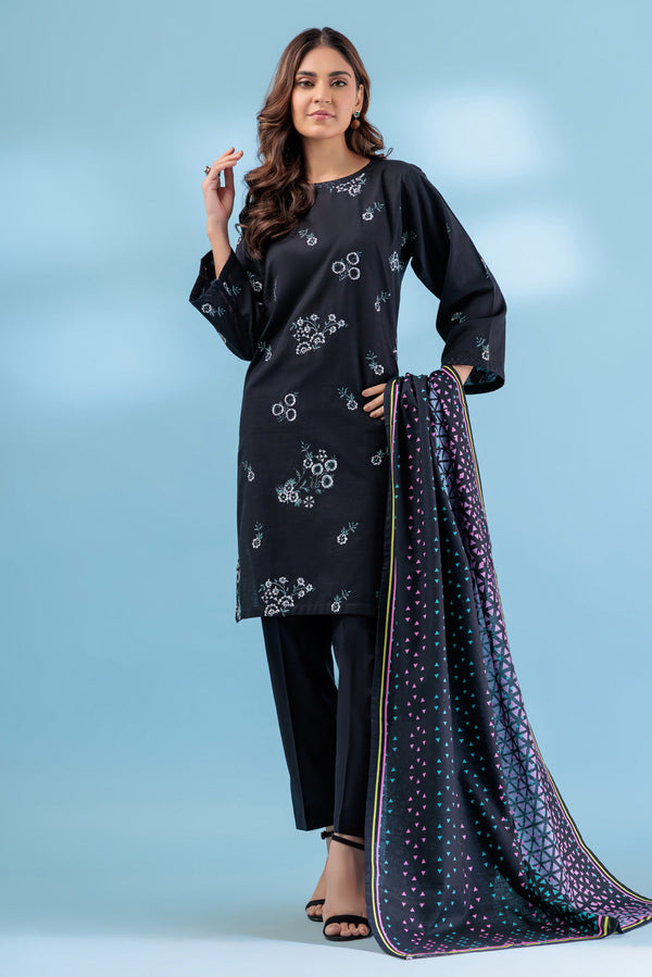 BLACK-KHADDAR-2 PIECE (PWS5232P12) B-133