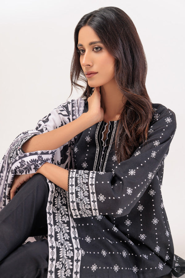 BLACK-KHADDAR-3 PIECE (PWS5233P43) B-142