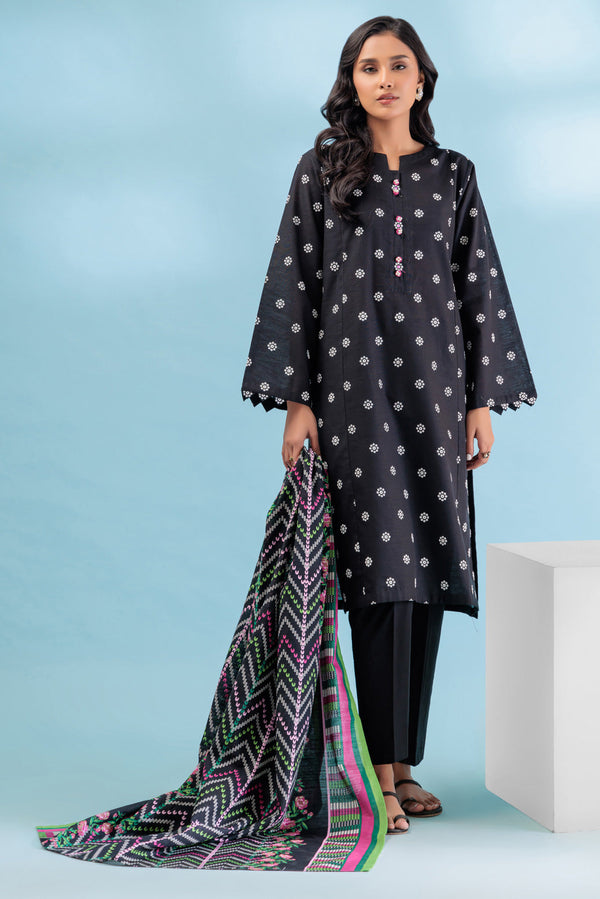 BLACK-KHADDAR-2 PIECE (PWS6232P32) B-239