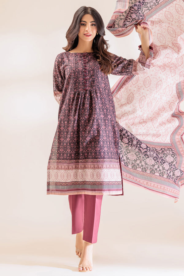 BLACK-KHADDAR-3 PIECE (PWS6233P11) B-156