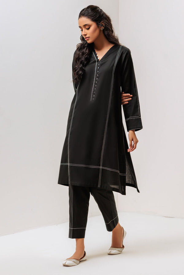 BLACK-DYED DOBBY-2 PIECE (SAS232P34) B-20-21